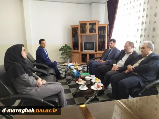 دیدار ریاست محترم جناب آقای رضایی و معاونت اداره آموزش پرورش شهرستان مراغه با ریاست آموزشکده فنی و حرفه ای دختران مراغه