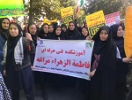 حضور پرشور همکاران و دانشجویان آموزشکده فنی و حرفه ای دختران مراغه در راهپیمایی 13 آبان  3
