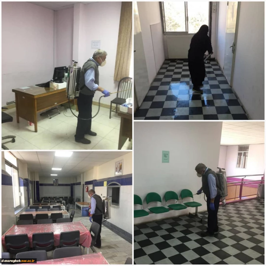 سم زدایی آموزشکده جهت پیشگیری از انتشار ویروس کرونا  2