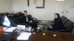 دیدار ریاست محترم آموزشکده سرکار خانم دکتر خبازی با آقای مهندس غفاریان کارشناس هنرستانهای فنی حرفه ای و کاردانش شهرستان مراغه در خصوص تمهیدات و اقدامات لازم جهت معرفی رشته های آموزشکده بخصوص رشته جدید(مدیریت خانواده) و تبلیغ رشته ها در سطح شهر و حومه  2