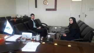 دیدار ریاست محترم آموزشکده سرکار خانم دکتر خبازی با آقای مهندس غفاریان، کارشناس هنرستانهای فنی حرفه ای و کاردانش شهرستان مراغه در خصوص تمهیدات و اقدامات لازم جهت معرفی رشته های آموزشکده بخصوص رشته جدید(مدیریت خانواده) و تبلیغ رشته ها در سطح شهر و حومه