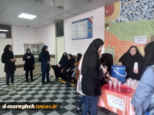 پخش شیرینی و شربت به مناسبت میلاد حضرت مهدی موعود(عج) در آموزشکده فنی و حرفه ای دختران مراغه  2