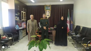 دیدار مسئولین آموزشکده فنی دختران مراغه با فرمانده سپاه ناحیه مراغه  2
