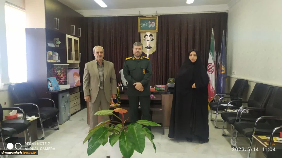 دیدار مسئولین آموزشکده فنی دختران مراغه با فرمانده سپاه ناحیه مراغه  2