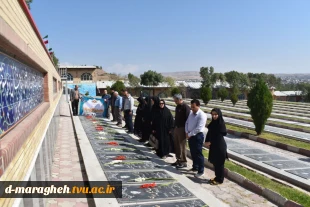غبارروبی و گلباران مزار شهدا به مناسبت هفته دفاع مقدس 2