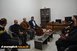 نشست سرپرست آموزشکده فنی و حرفه ای دختران  مراغه با رئیس مرکز رشد شهرستان مراغه 4