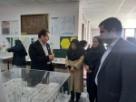 بازدید جناب اقای دکتر ابراهیم احمدی ریاست محترم دانشگاه فنی و حرفه ای استان آذربایجانشرقی از نمایشگاه دستاوردها و توانمندی های اساتید و دانشجویان رشته معماری 4