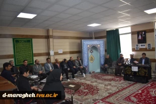 مراسم گرامیداشت شهدای خدمت در آموزشکده فنی و حرفه ای دختران الزهراء مراغه، امروز یکم خرداد ماه با حضور سرپرست، اساتید و کارکنان هر دو آموزشکده دختران و پسران در محل نمازخانه این آموزشکده برگزار شد.  4