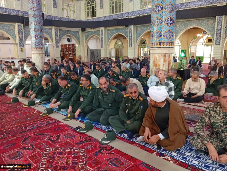 مراسم گرامیداشت شهدای جبهه مقاومت و جنگ ۱۲روزه در شهرستان مراغه 4