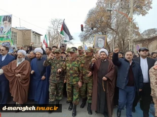 حضور پرشور دانشگاهیان آموزشکده ملی مهارت واحد مراغه در جشن پیروزی انقلاب و راهپیمایی یوم‌الله ۲۲ بهمن 5