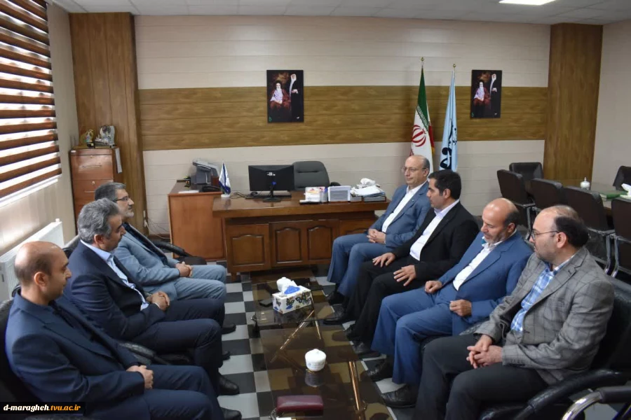بازدید معاونت آموزشی دانشگاه ملی مهارت کشور و ریاست دانشگاه ملی مهارت استان آذربایجان شرقی و معاونت آموزشی  واحد استانی از آموزشکده ملی مهارت واحد مراغه 3