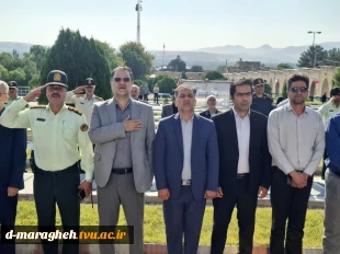 مراسم غبارروبی و‌ گلباران گلزار شهدای مراغه به مناسبت هفته دولت  2