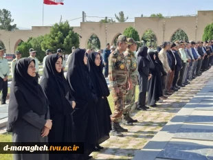 مراسم غبارروبی و‌ گلباران گلزار شهدای مراغه به مناسبت هفته دولت  3